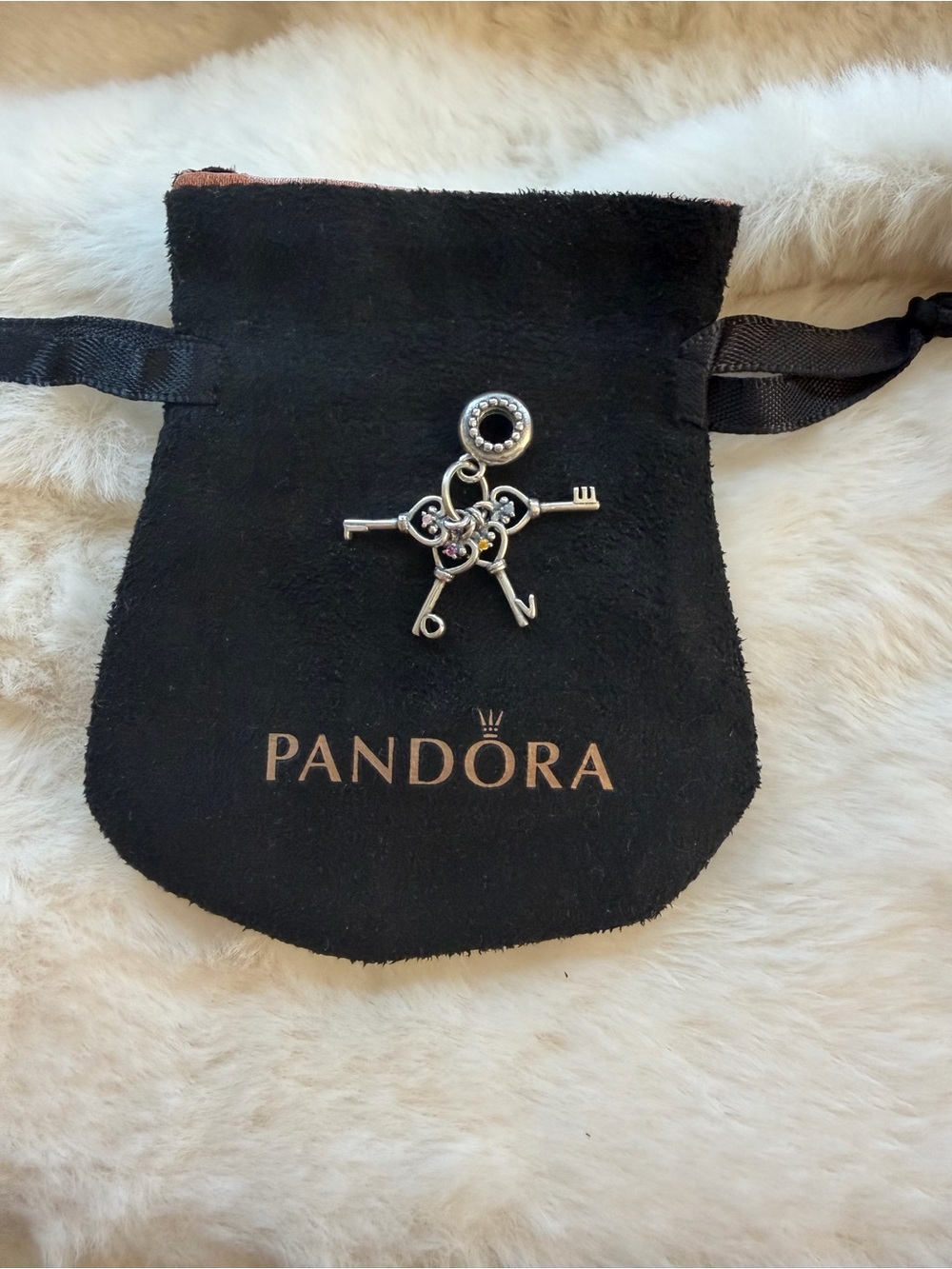 Pandora Keys of Love Dangle Charm